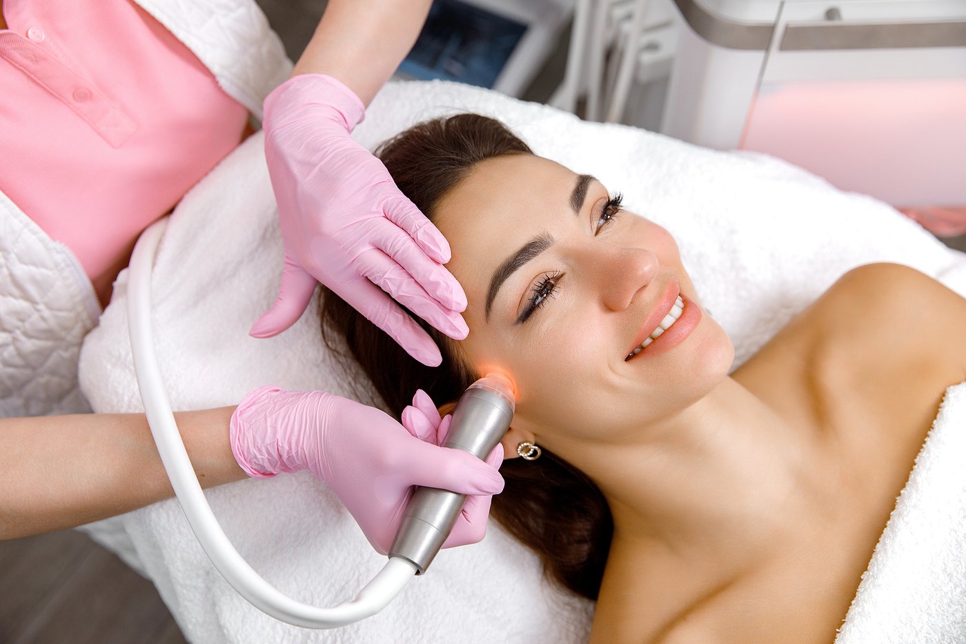 Facial treatment at Lamora Aesthetics